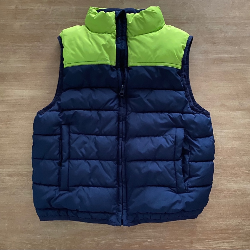 Color block puffer vest